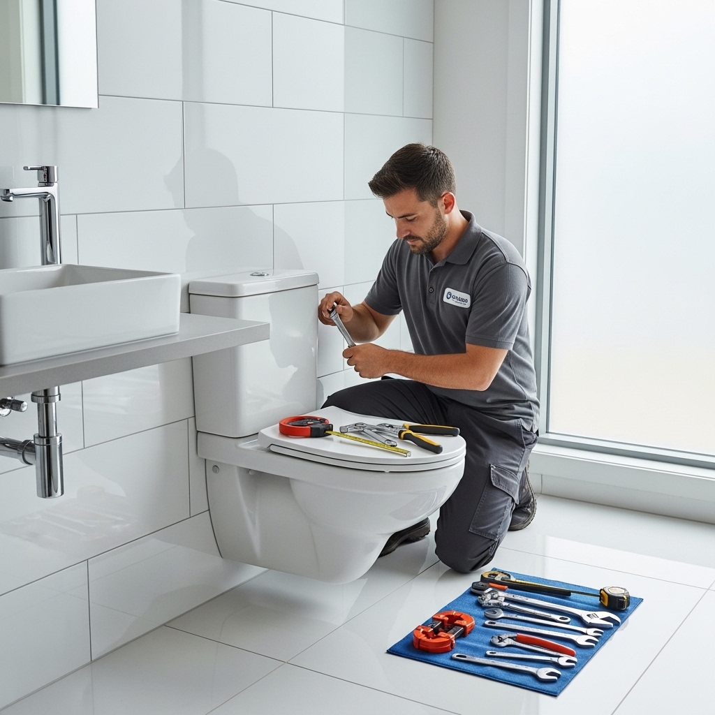 “Plumber installing a modern faucet and upgrading kitchen plumbing with new fixtures”