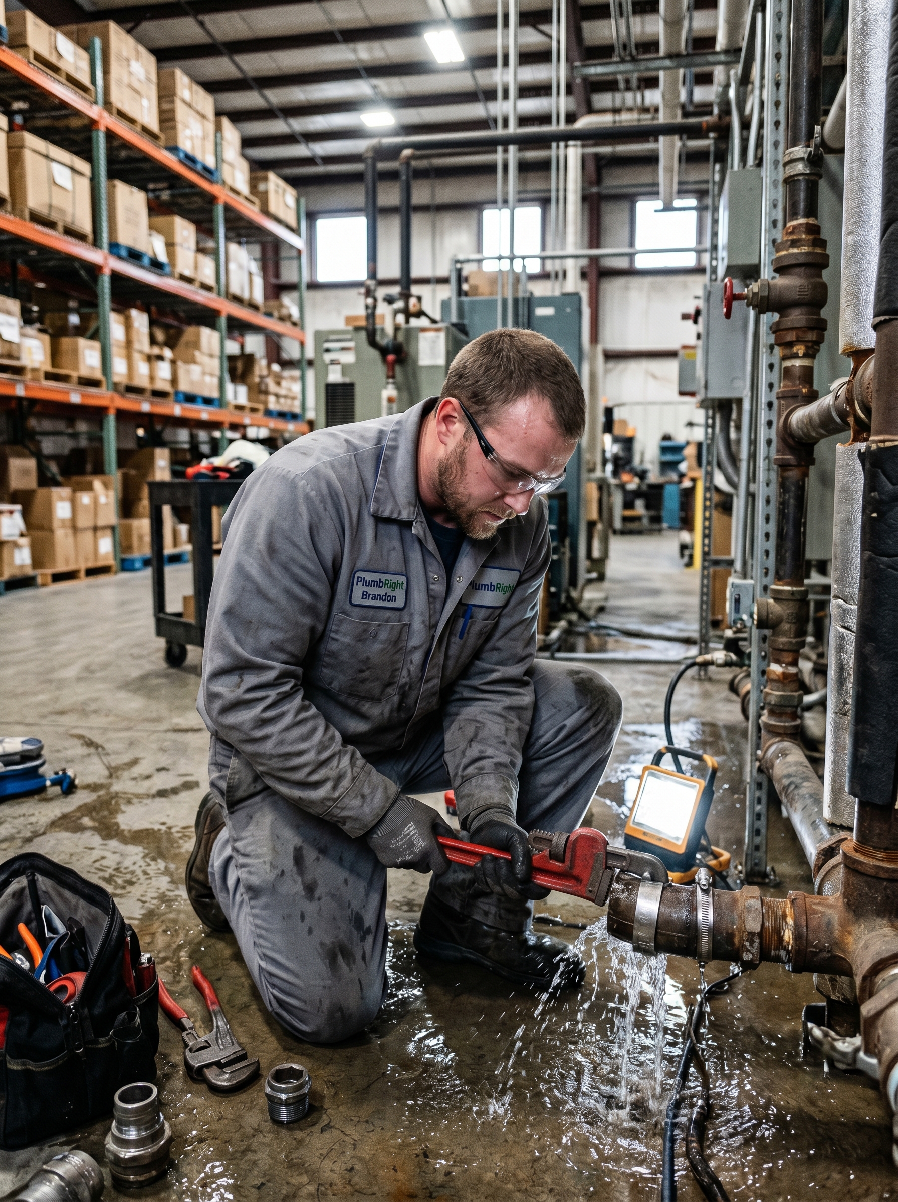 Emergency commercial plumbing service in Brandon FL business